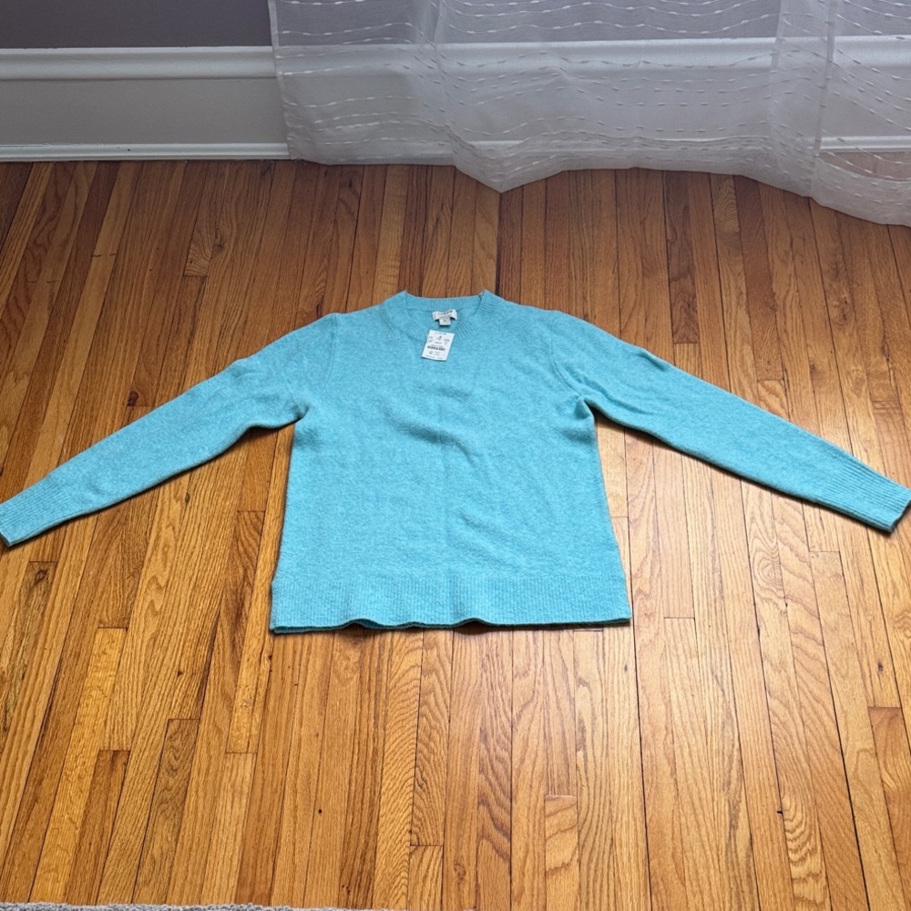 J. Crew Women's Light Blue Crew Neck Sweater